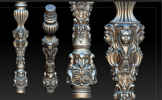 column face Modelo de impresión 3D .c4d .max .obj .3ds .fbx .stl .blend 