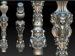 face da coluna Modelo de Impressão 3D