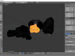 realistic mossy and cleaned rocks pack 3D Model