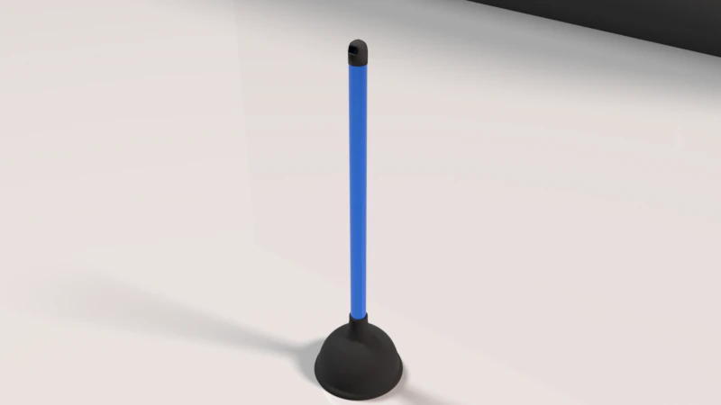 plunger 3D Model .c4d .max .obj .3ds .fbx .stl .blend 