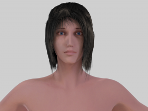 female character young lady 3D मॉडल