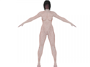 female character young lady 3D मॉडल
