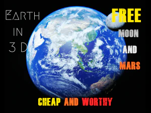 realistische Erde 3D 3D Modell