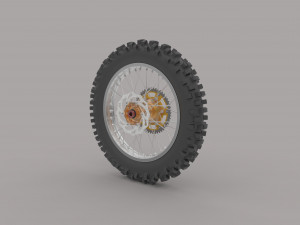 rear weel Model 3D