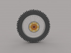 rear weel Model 3D