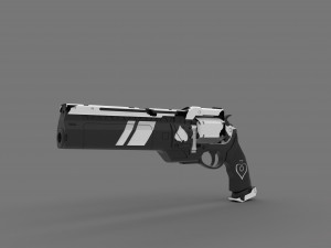 ase of spades hand cannon 3D Baskı Modeli