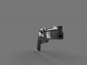 ase of spades hand cannon 3D Baskı Modeli