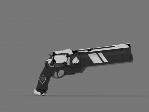 ase of spades hand cannon 3D Baskı Modeli