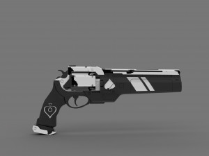 ase of spades hand cannon 3D Baskı Modeli