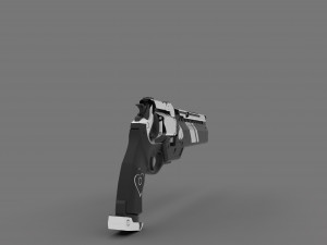 ase of spades hand cannon 3D Baskı Modeli