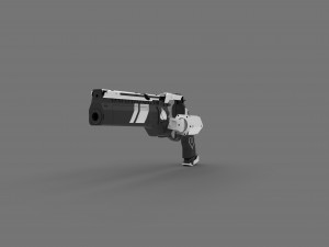 ase of spades hand cannon 3D Baskı Modeli