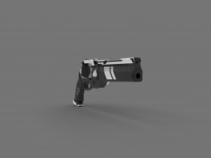 ase of spades hand cannon 3D Baskı Modeli