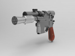 han solo blaster dl-44 Modèles 3D en vedette