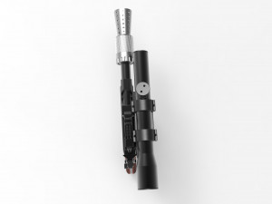 han solo blaster dl-44 Modèles 3D en vedette