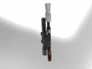 han solo blaster dl-44 Modèles 3D en vedette