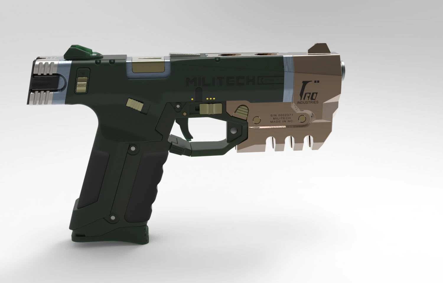 cyberpunk militech m-10af lexington 3D Print Model .c4d .max .obj .3ds .fbx .stl .blend 