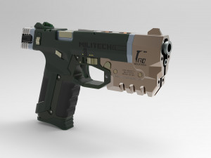 cyberpunk militech m-10af lexington 3D 프린트 모델