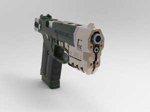 cyberpunk militech m-10af lexington 3D 프린트 모델