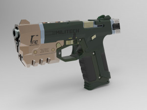cyberpunk militech m-10af lexington 3D 프린트 모델