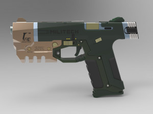 cyberpunk militech m-10af lexington 3D 프린트 모델