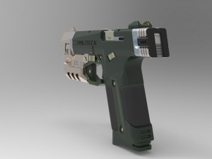 cyberpunk militech m-10af lexington 3D 프린트 모델