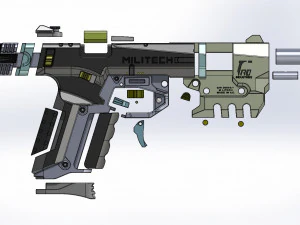 cyberpunk militech m-10af lexington 3D Print Model