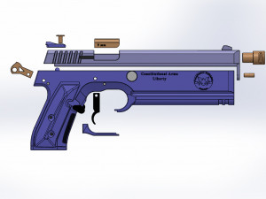 constitutional arms liberty cyberpunk 2077 Modelo de Impressão 3D