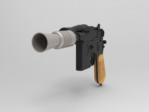lukes blaster dl-44 3D प्रिंट मॉडल