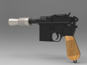 lukes blaster dl-44 3D प्रिंट मॉडल