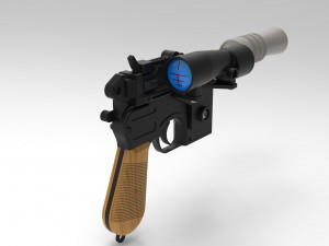 lukes blaster dl-44 3D प्रिंट मॉडल
