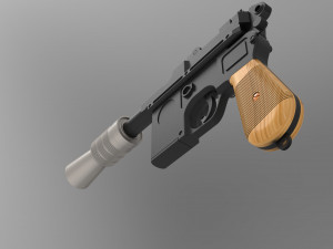lukes blaster dl-44 3D प्रिंट मॉडल