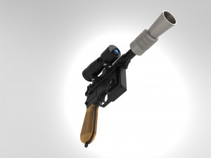 lukes blaster dl-44 3D प्रिंट मॉडल