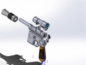 lukes blaster dl-44 3D प्रिंट मॉडल
