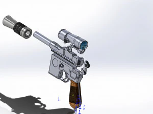 lukes blaster dl-44 3D Print Model