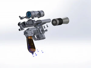 lukes blaster dl-44 3D Print Model