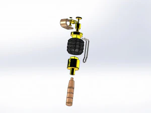 stunt hand grenade sherlock holmes a game of shadows 3D Print Model