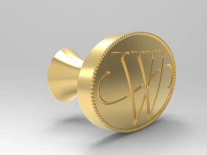 バットマンボタン 3Dプリントモデル