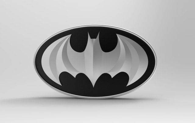 Batman Button Modelo de Impressão 3D .c4d .max .obj .3ds .fbx .stl .blend 