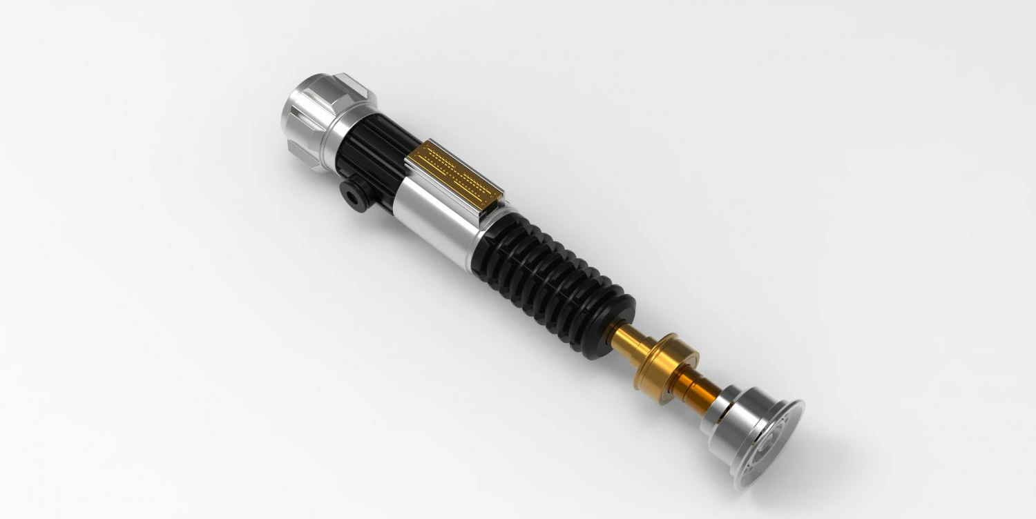Obi-Wan Kenobi Lightsaber 3D Print Model .c4d .max .obj .3ds .fbx .stl .blend
