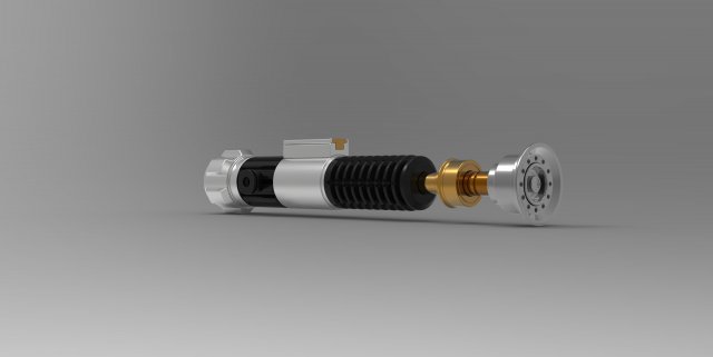 Obi-Wan Kenobi Lightsaber 3D Print Model in Other 3DExport
