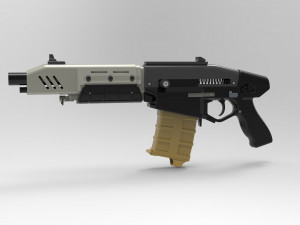 Militech Rifle Crusher 3D-printmodel