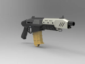 Militech Rifle Crusher 3D Print Model