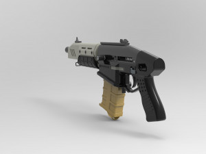 Militech Rifle Crusher 3D प्रिंट मॉडल