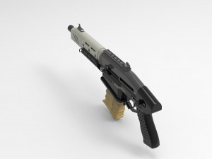 Militech Rifle Crusher 3D प्रिंट मॉडल
