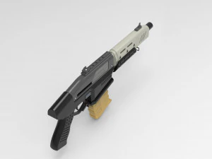 Militech Rifle Crusher 3D Print Model