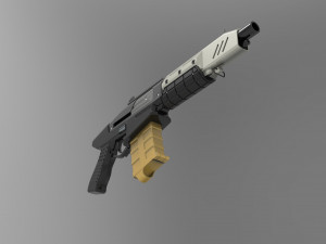 Militech Rifle Crusher 3D प्रिंट मॉडल