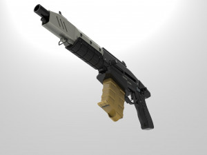 Militech Rifle Crusher 3D प्रिंट मॉडल