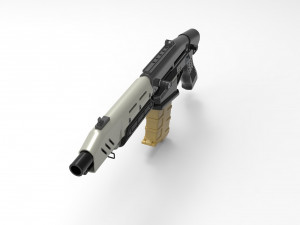 Militech Rifle Crusher 3D प्रिंट मॉडल