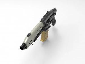 Militech Rifle Crusher 3D Print Model