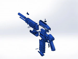 Militech Rifle Crusher 3D Print Model